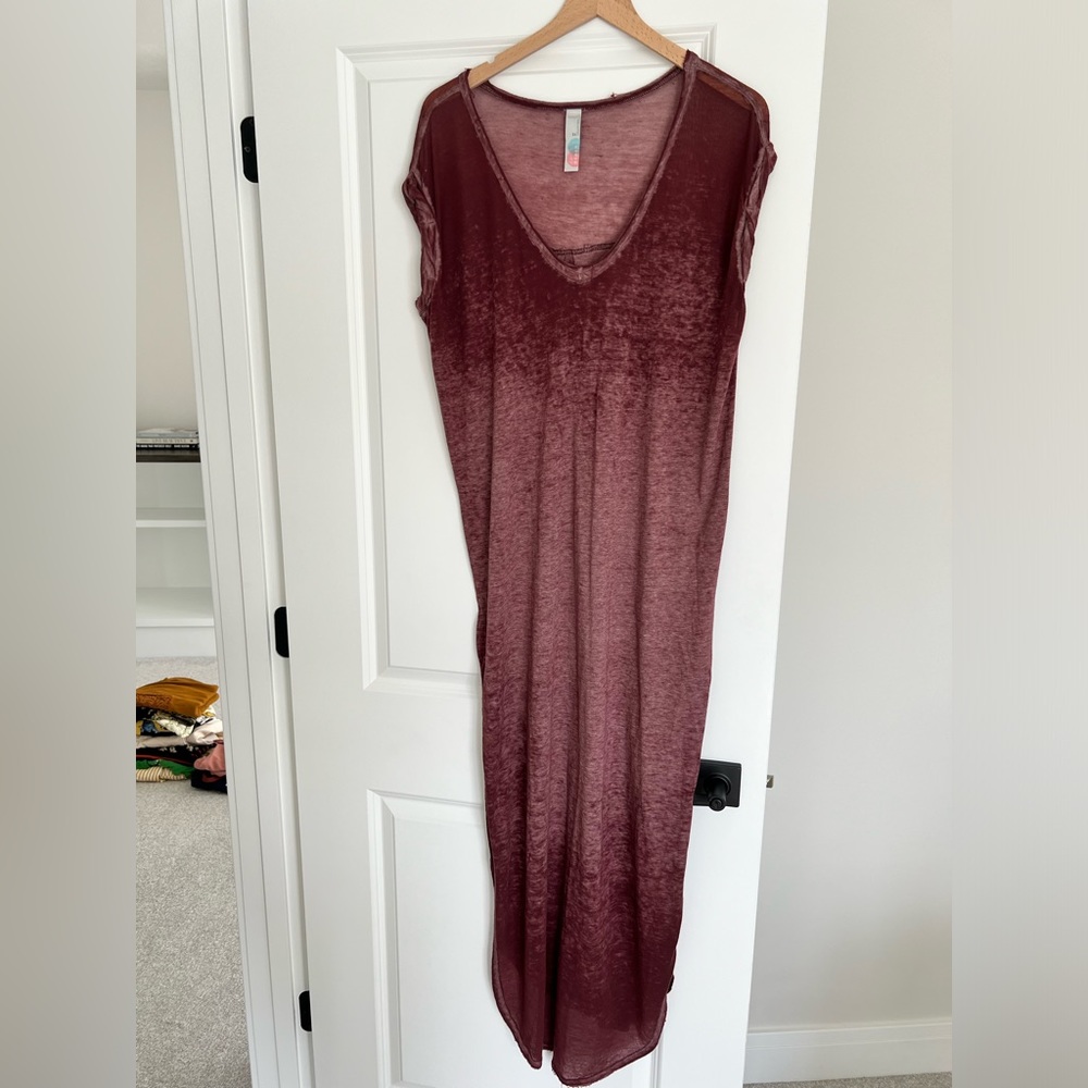 Free People beach maxi gauze dress
